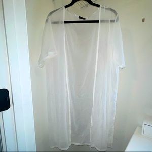 White Sheer Cardigan